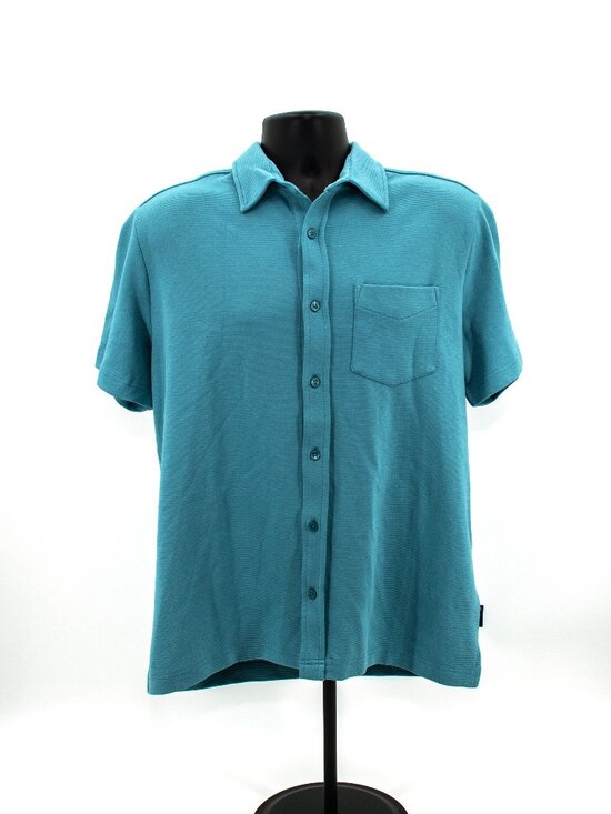 Ben Sherman Other - Ben Sherman Button-up Short-sleeve Shirt | Smoke Blue | Men's MEDIUM